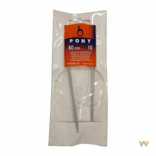 Pony Aluminium Fixed Circular Knitting Needles Pins