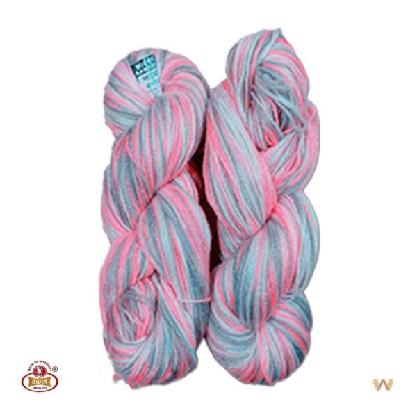 Oswal Micro Rangoli Wool - Multi Pink Grey