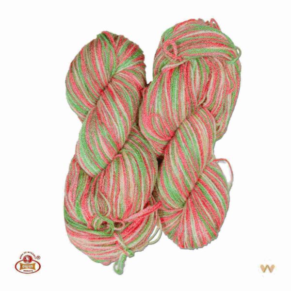 Oswal Micro Rangoli Wool - Multi Orange Red Green White