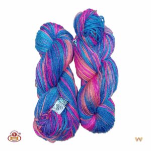Oswal Micro Rangoli Wool - Multi Blue Maroon Pink
