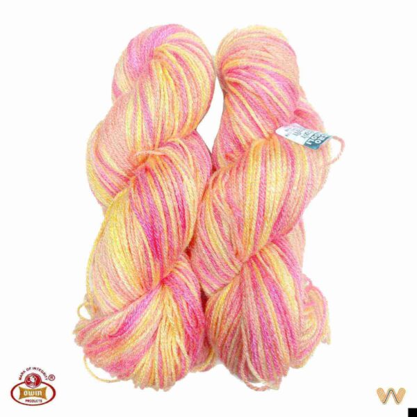 Oswal Micro Rangoli Wool - Multi Yellow Pink Orange