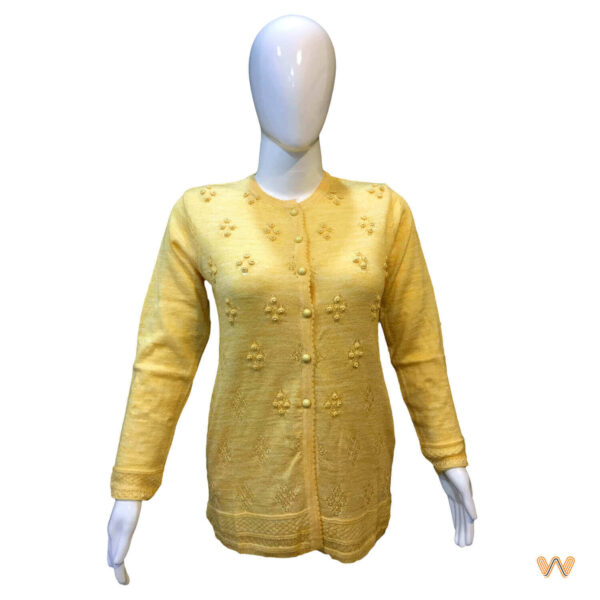 Ladies Front Open Woollen Cardigan - Image 5