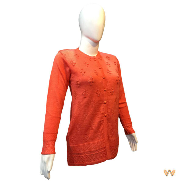 Ladies Front Open Woollen Cardigan - Image 2