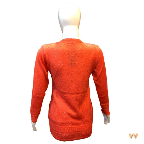 Ladies Front Open Woollen Cardigan - Image 3